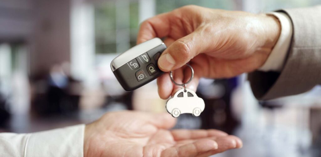 Car Keys Being Handed Over - Car Finance Page Mega Menu Thumbnail